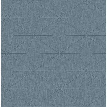 Picture of Bernice Teal Geometric Wallpaper