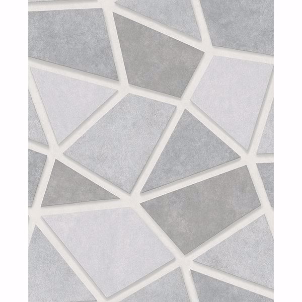 Picture of Coty Silver Mosaic Wallpaper