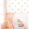 Picture of Adley Off-White Hearts Wallpaper