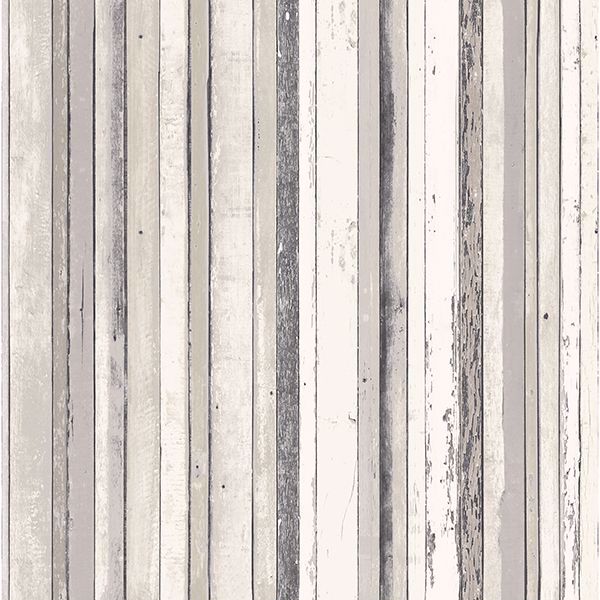 Picture of Bodhi Grey Distressed Stripe Wallpaper