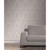 Picture of Blythe Neutral Damask Wallpaper