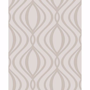 Show details for Quentin Neutral Ogee Wallpaper