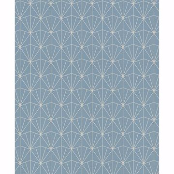 Picture of Frankl Blue Geometric Wallpaper