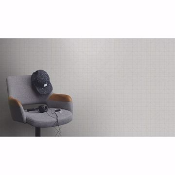 Show details for Teague Silver Geometric Wallpaper