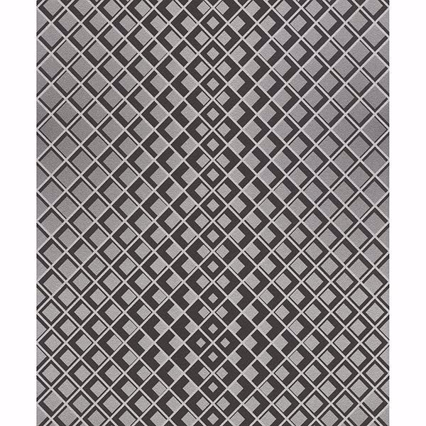 Picture of Perriand Silver Geometric Wallpaper