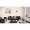 Picture of Eyre White Three-Dimensional Geometric Wallpaper
