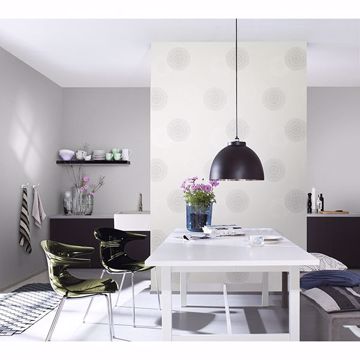 Show details for Eliel Off-White Medallion Wallpaper