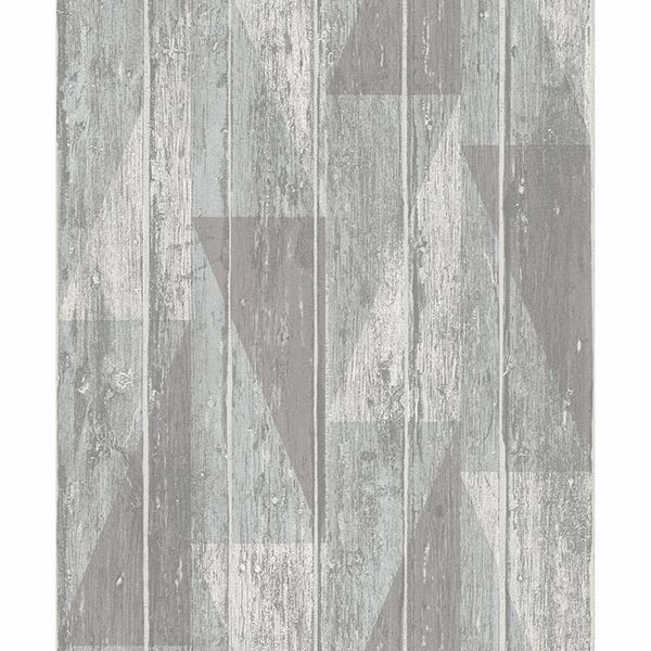 Picture of Nilsson Sage Geometric Wood Wallpaper