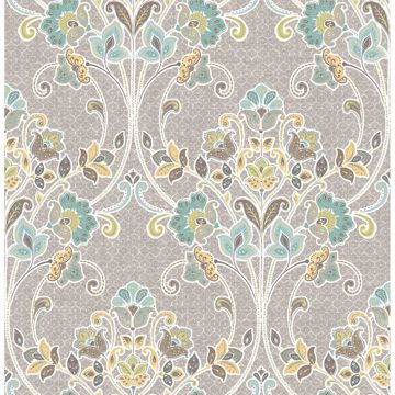 Picture of Willow Grey Nouveau Floral 