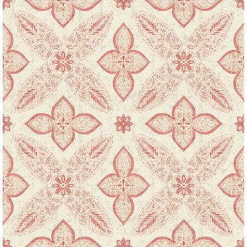 Picture of Off Beat Ethnic Red Geometric Floral 