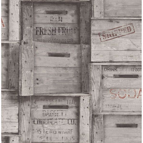 Picture of Wood Crates Grey Distressed Wood