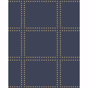 Picture of Gridlock Navy Geometric 