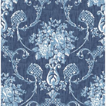 Picture of Winsome Blue Floral Damask 