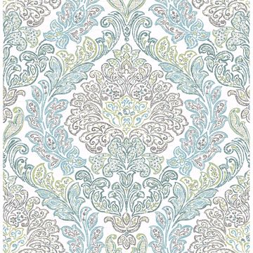 Picture of Fontaine Teal Damask