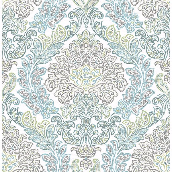 Picture of Fontaine Teal Damask