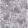 Picture of Celestial Black Floral Wallpaper 