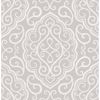 Picture of Heavenly Taupe Damask Wallpaper 