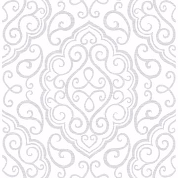 Picture of Heavenly Dove Damask Wallpaper 