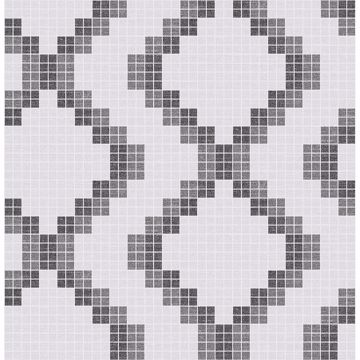 Picture of Mosaic Black Grid Wallpaper 