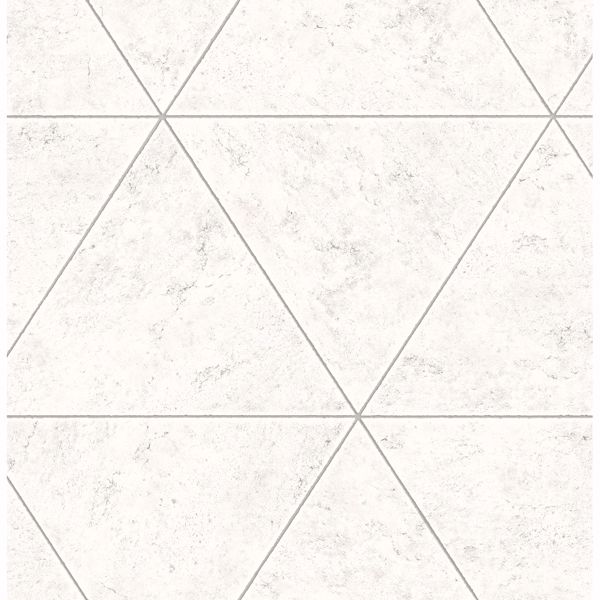 Picture of Polished Concrete Silver Geometric Wallpaper 