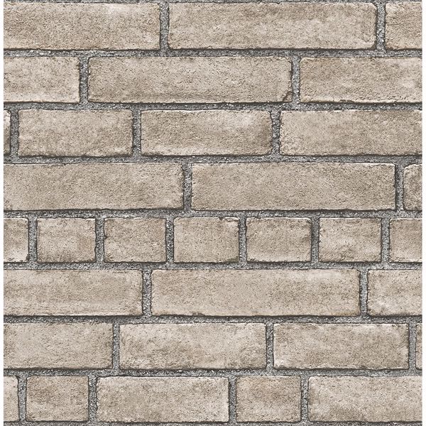 Picture of Façade Taupe Brick Wallpaper