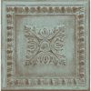 Picture of Ornamental Turquoise Tin Tile Wallpaper