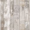 Picture of Deena Grey Distressed Wood Wallpaper 