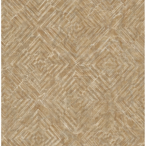 Picture of Labyrinth Gold Geometric Wallpaper 