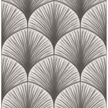 Picture of Dusk Grey Frond Wallpaper