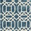 Picture of Daphne Blue Trellis Wallpaper 
