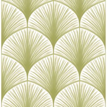 Picture of Dusk Green Frond Wallpaper