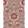 Picture of Night Bloom Coral Damask Wallpaper 