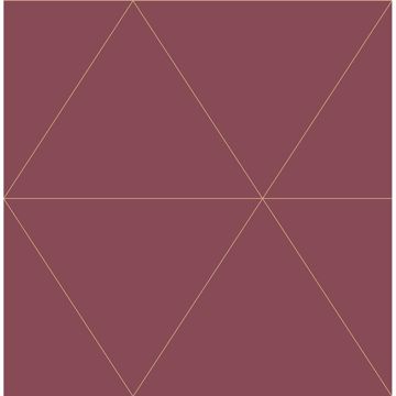 Picture of Twilight Red Geometric Wallpaper
