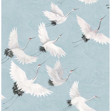 Picture of Windsong Blue Crane Wallpaper 