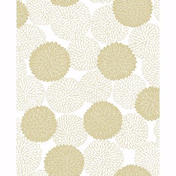 Picture of Blithe Gold Floral Wallpaper 