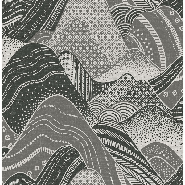 Picture of Meru Dark Grey Mountain Wallpaper 