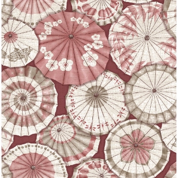 Picture of Mikado Red Parasol Wallpaper 