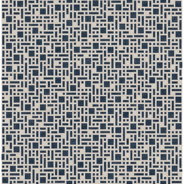 Picture of Bento Indigo Geometric Wallpaper 