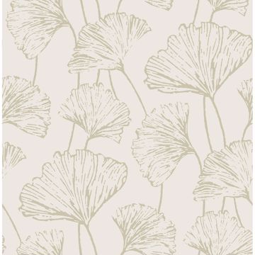 Picture of Reverie Grey Ginkgo Wallpaper 