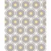 Picture of Buttercup Grey Flower Wallpaper