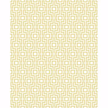 Picture of Boxwood Yellow Geometric Wallpaper