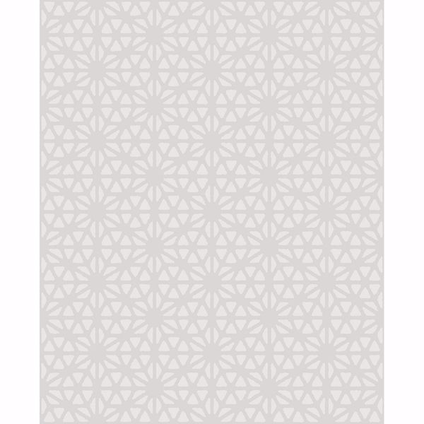 Picture of Prism White Geometric Wallpaper