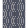 Picture of Coventry Blue Trellis Wallpaper