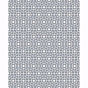 Picture of Boxwood Blue Geometric Wallpaper
