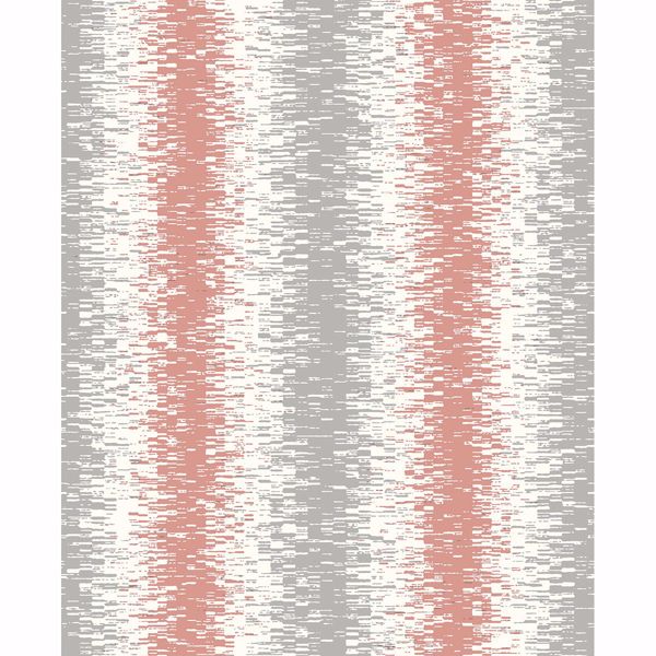 Picture of Quake Coral Abstract Stripe Wallpaper