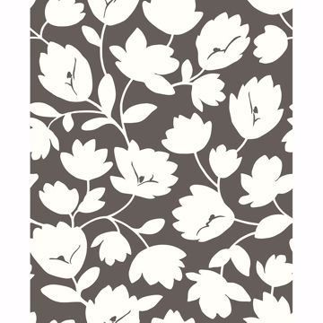 Picture of Astrid Chocolate Floral Wallpaper