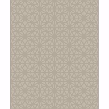 Picture of Prism Taupe Geometric Wallpaper