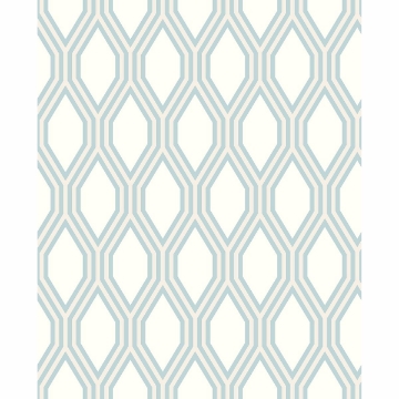 Picture of Honeycomb Light Blue Geometric Wallpaper