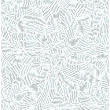 Picture of Daydream Blue Abstract Floral Wallpaper 