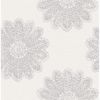 Picture of Sol Light Grey Medallion Wallpaper 
